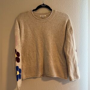 Madewell Floral Sleeved Sweater
